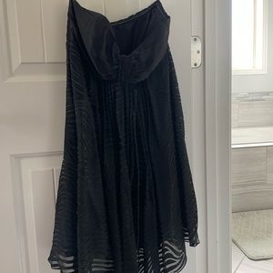 Express strapless black dress, size 2